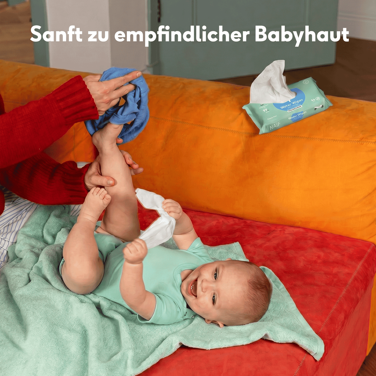 Naïf lingettes humides pour bébé sans plastique (432 pièces)