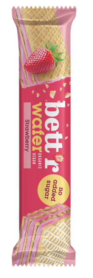 Bett'r Bio Cashew-Erdbeer-Creme Waffel 30g, ohne Zuckerzusatz (1 Stk)
