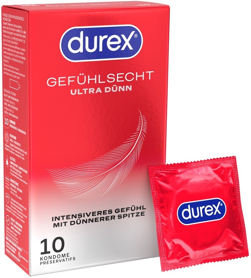 Durex Gefühlsecht Ultra dünn Kondome (10 Stk)