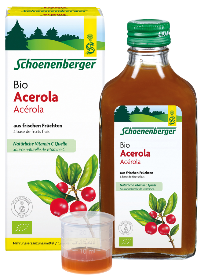 schoenenberger Acerola natur Fruchtsaft Bio (200ml)