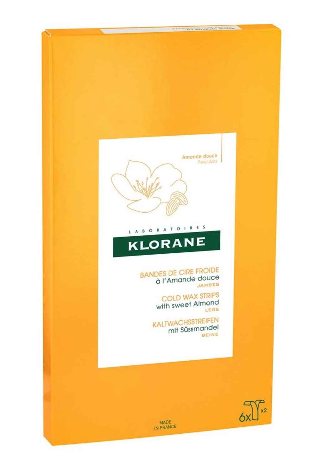 KLORANE Enthaarungsstreifen Beine (2 x 6 Stk)