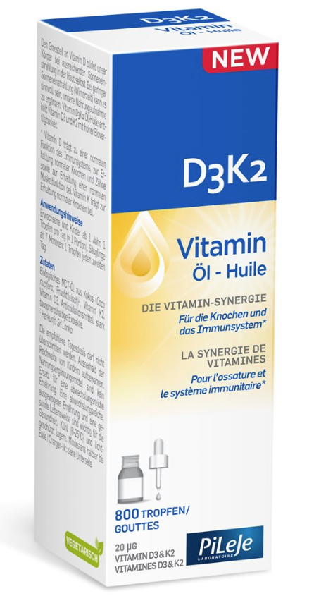 PiLeJe D3K2 Vitamin Öl (20ml)