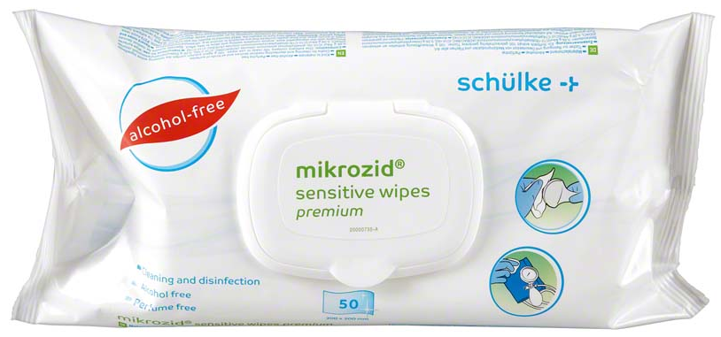 Schülke Mikrozid Sensitive wipes premium (50 Stk)