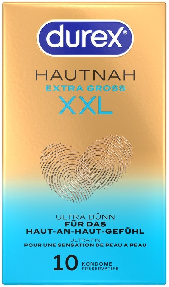 Durex Hautnah Extra Gross XXL Kondome (10 Stk)