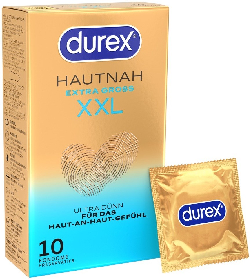 Durex Hautnah Extra Gross XXL Kondome (10 Stk)