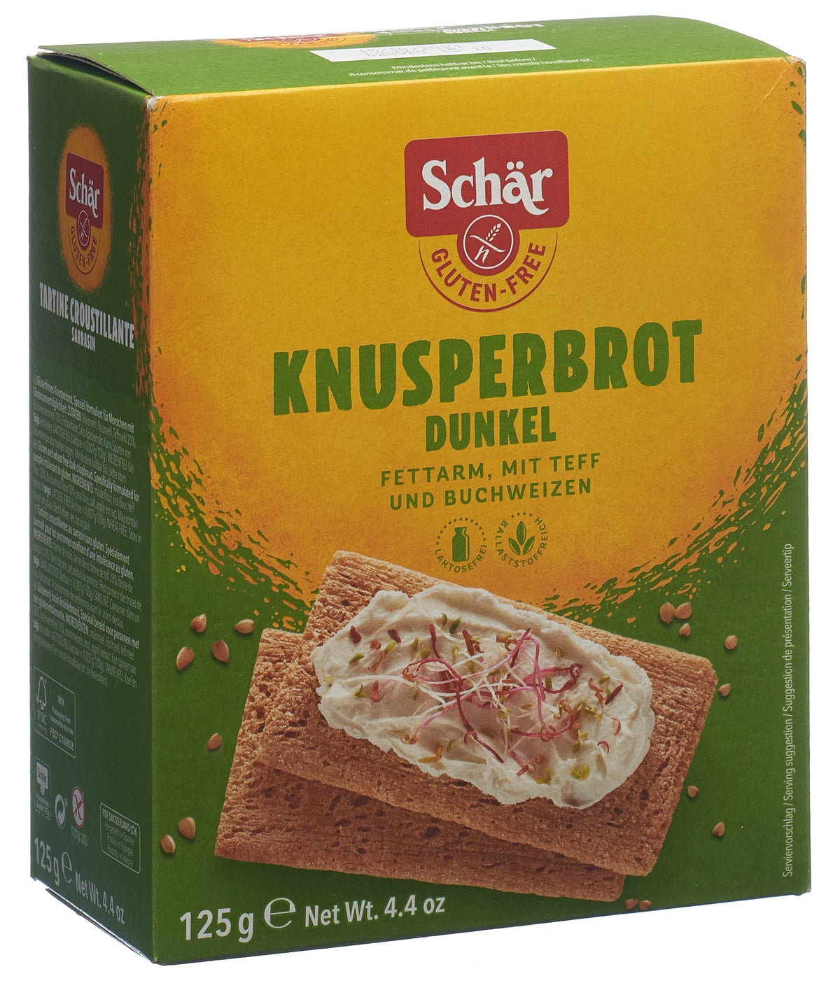Schär Knusperbrot dunkel, glutenfrei (125g)