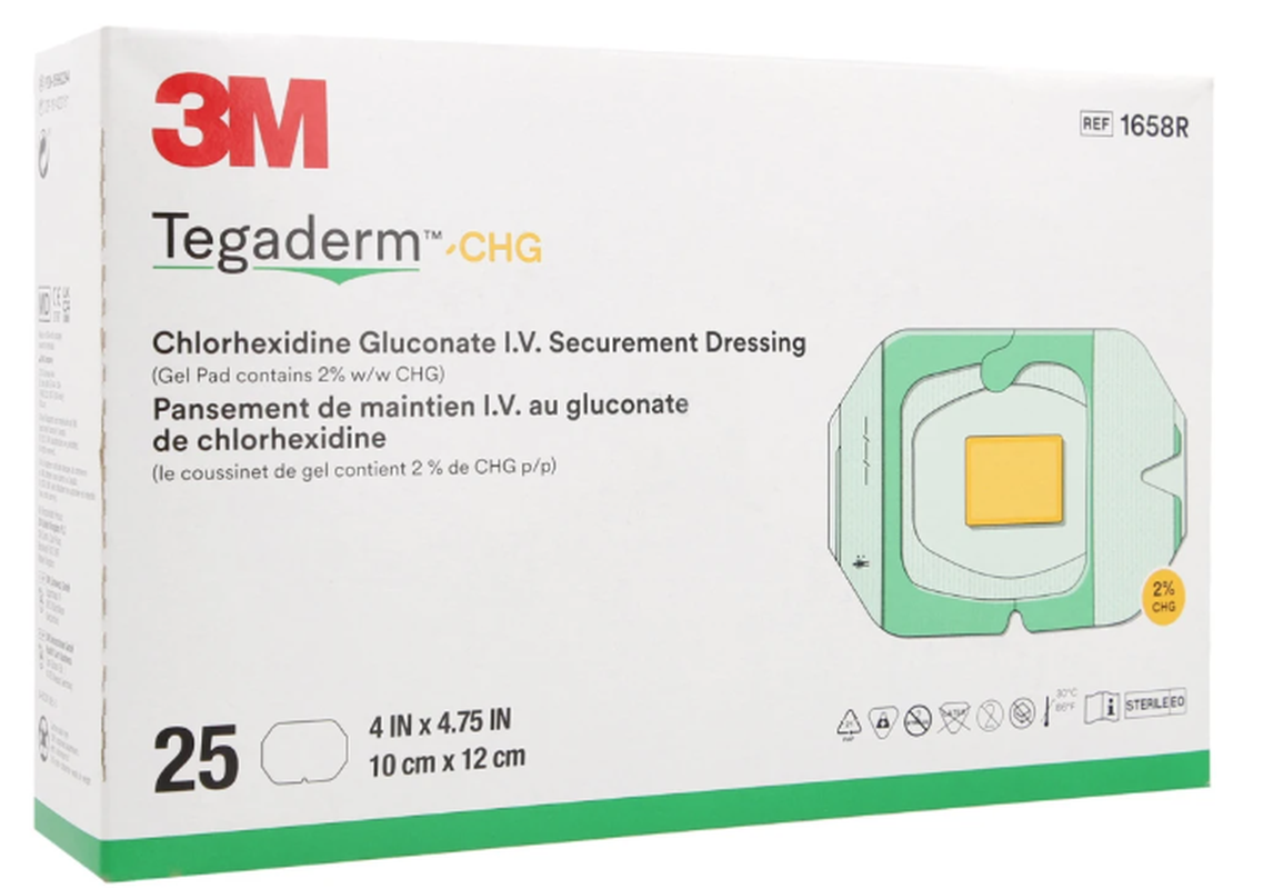 3M Tegaderm CHG Fixierverband 10x12cm (25 Stk)