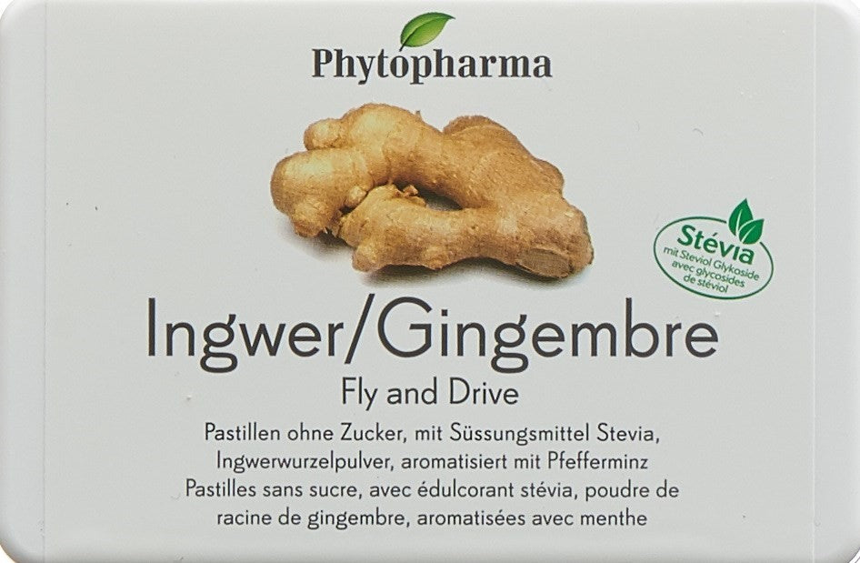 Phytopharma Ingwer Fly & Drive Pastillen (40 Stk)