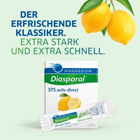 Diasporal Magnesium Activ direct Zitrone (20 Stk)