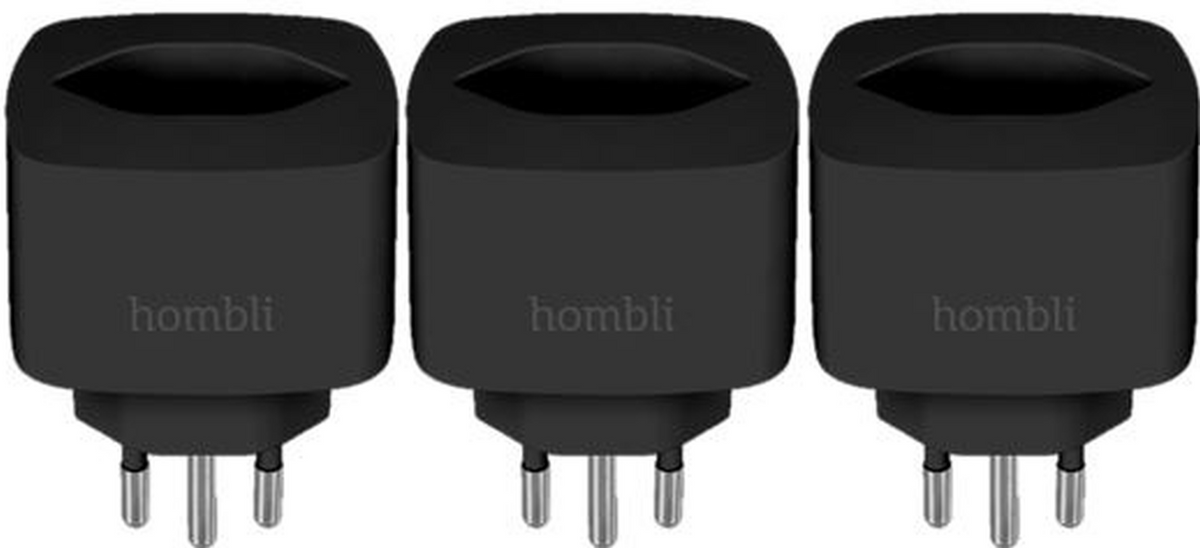 hombli Smart Swiss Socket Promo Pack schwarz (3 Stk)