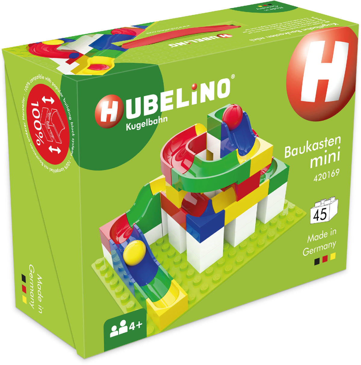 Hubelino Kugelbahn Baukasten Mini (45 Teile)