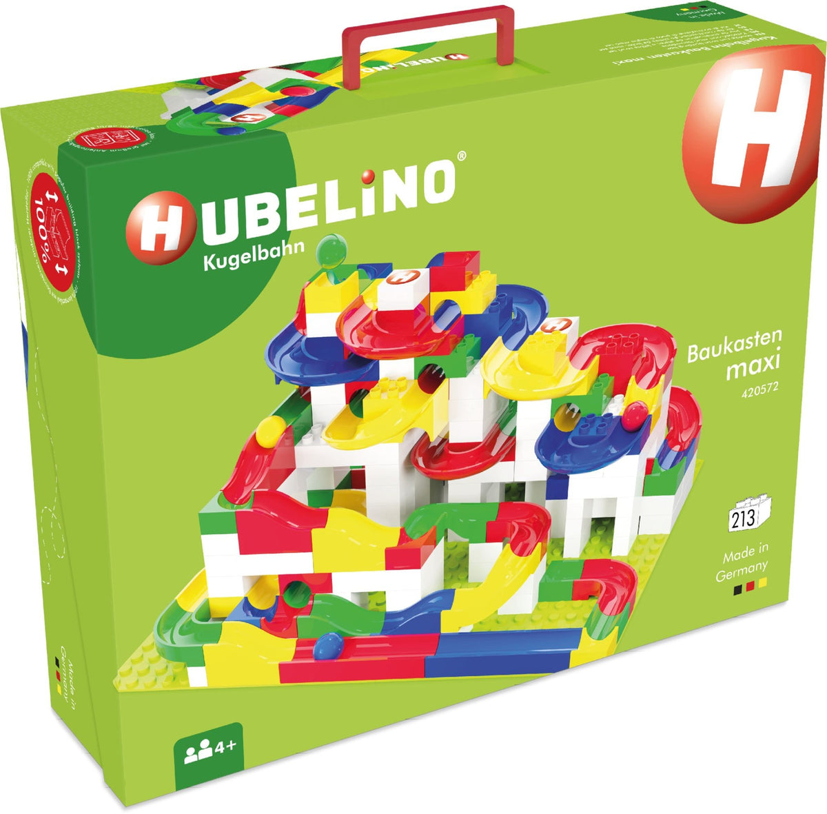 Hubelino Kugelbahn Baukasten Maxi (213 Teile)