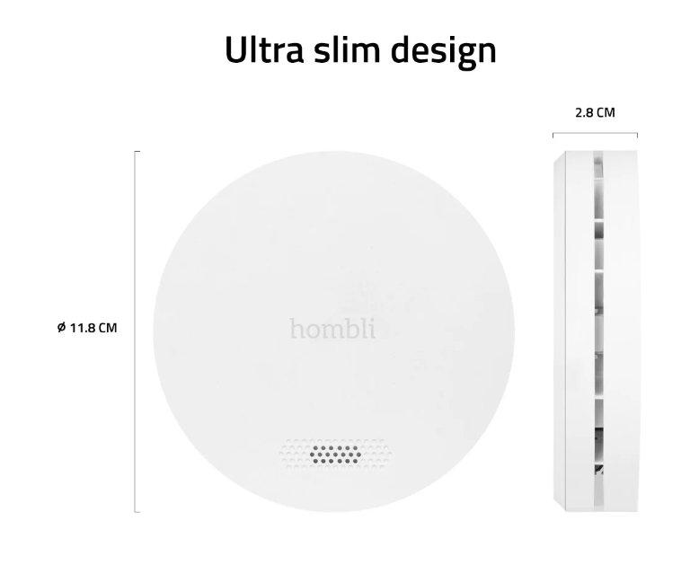 hombli Smart Smoke Detector, weiss (1 Stk)