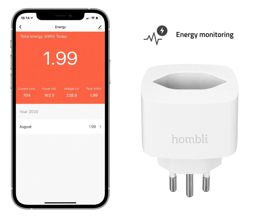 hombli Schweizer Smart-Steckdose, weiss (1 Stk)