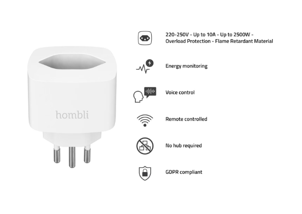 hombli Schweizer Smart-Steckdose Promo Pack, weiss (3 Stk)