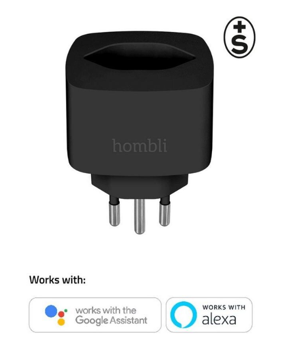 hombli Schweizer Smart-Steckdose, schwarz (1 Stk)