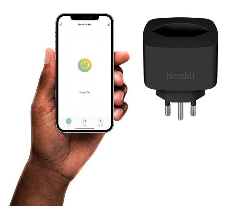 hombli Schweizer Smart-Steckdose, schwarz (1 Stk)