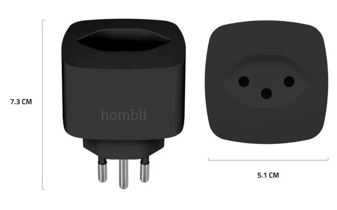 hombli Schweizer Smart-Steckdose Promo Pack, schwarz (3 Stk)