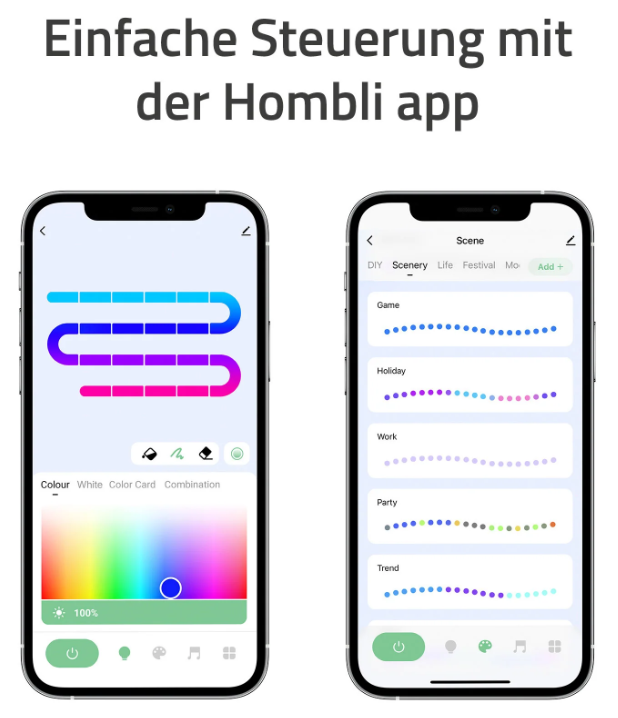 hombli Smart LED Strip RGB, Länge 5 Meter (1 Stk)