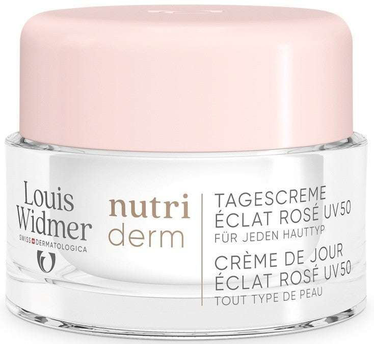 Louis Widmer nutriderm Tagescreme Éclat Rosé UV50 parfümiert (50ml)