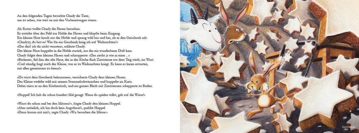 Geissbock Charly feiert Weihnachten, Duftbuch (1 Stk)