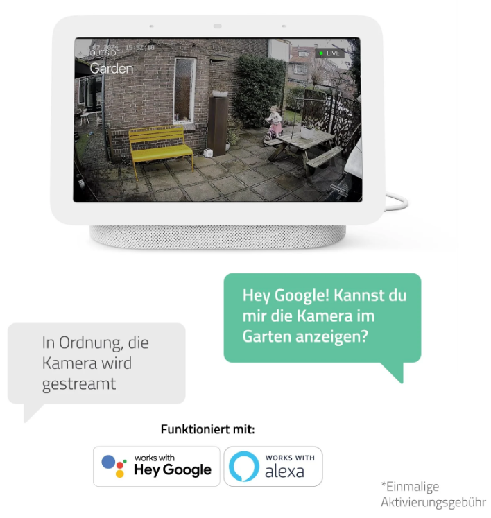 hombli Solar Überwachungskamera, 2K QHD-Auflösung, weiss (1 Stk)