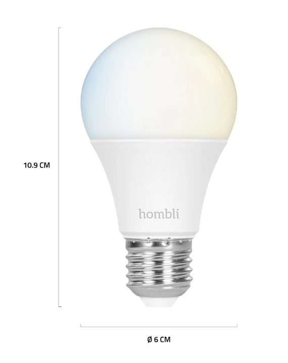 hombli Smart Bulb E27 CCT-Glühbirne, Promo Pack (2 Stk)