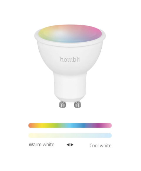 hombli Smart Spot GU10, 4.5W RGB + CCT, Promo Pack (2 Stk)