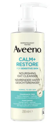 Aveeno CALM + RESTORE Gesichtsreiniger mit nährendem Hafer (200g)