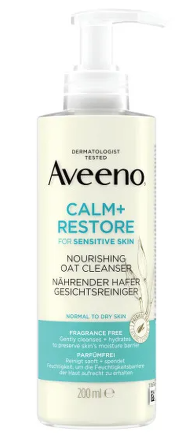 Aveeno CALM + RESTORE Gesichtsreiniger mit nährendem Hafer (200g)