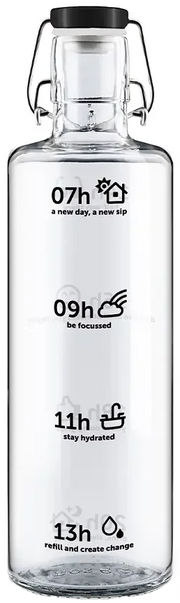 Soulbottle stay hydrated mit Tragegriff, 1 Liter (1 Stk)