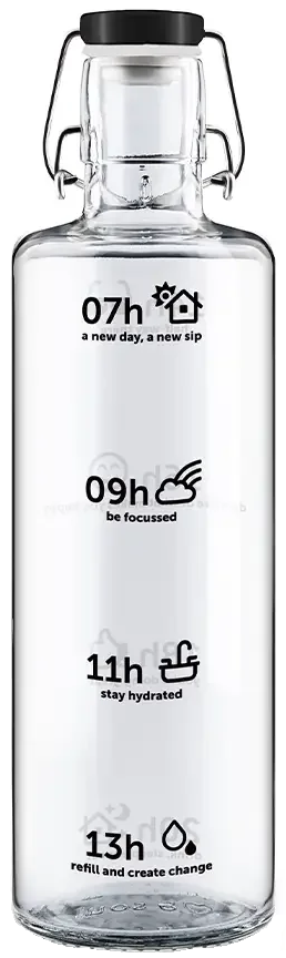 Soulbottle stay hydrated mit Tragegriff, 1 Liter (1 Stk)