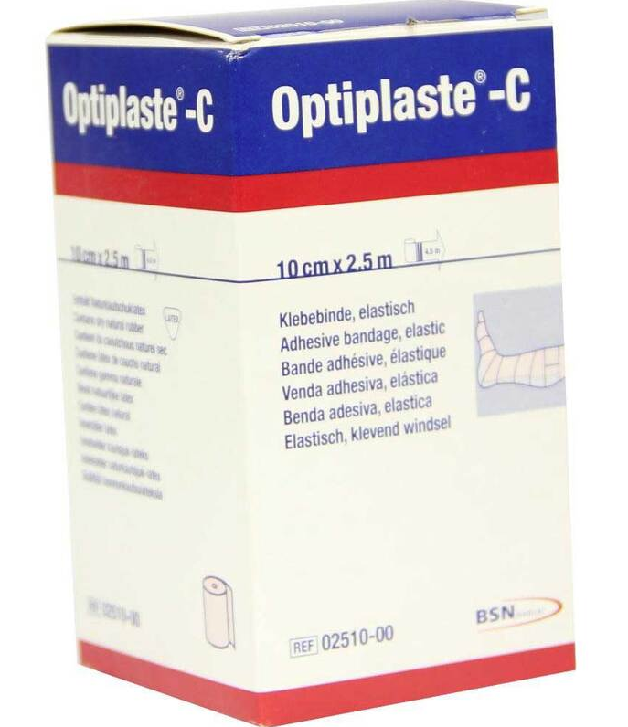 Optiplaste-C Kompressionsbinde 2.5mx10cm (1 Stk)