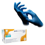 Ampri Nitrilhandschuhe blau, Grösse M Breite 95mm (100 Stk)