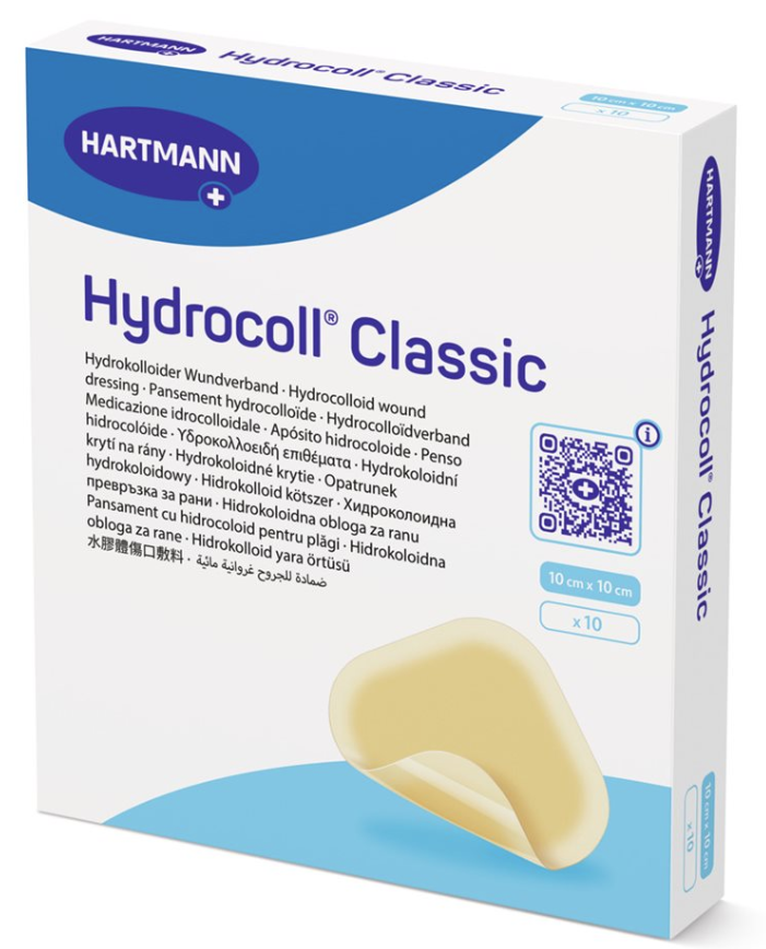 Hydrocoll Classic Hydrokolloid-Verband 10x10cm (10 Stk)
