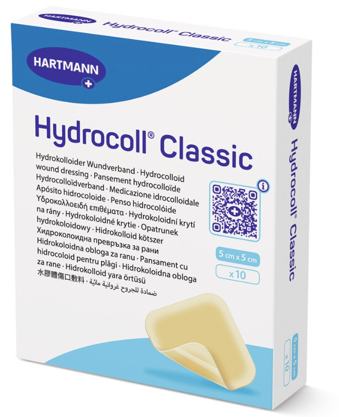 Hydrocoll Classic Hydrokolloid-Verband 5x5cm (10 Stk)