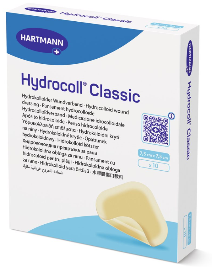 Hydrocoll Classic Hydrokolloid-Verband 7.5x7.5cm (10 Stk)