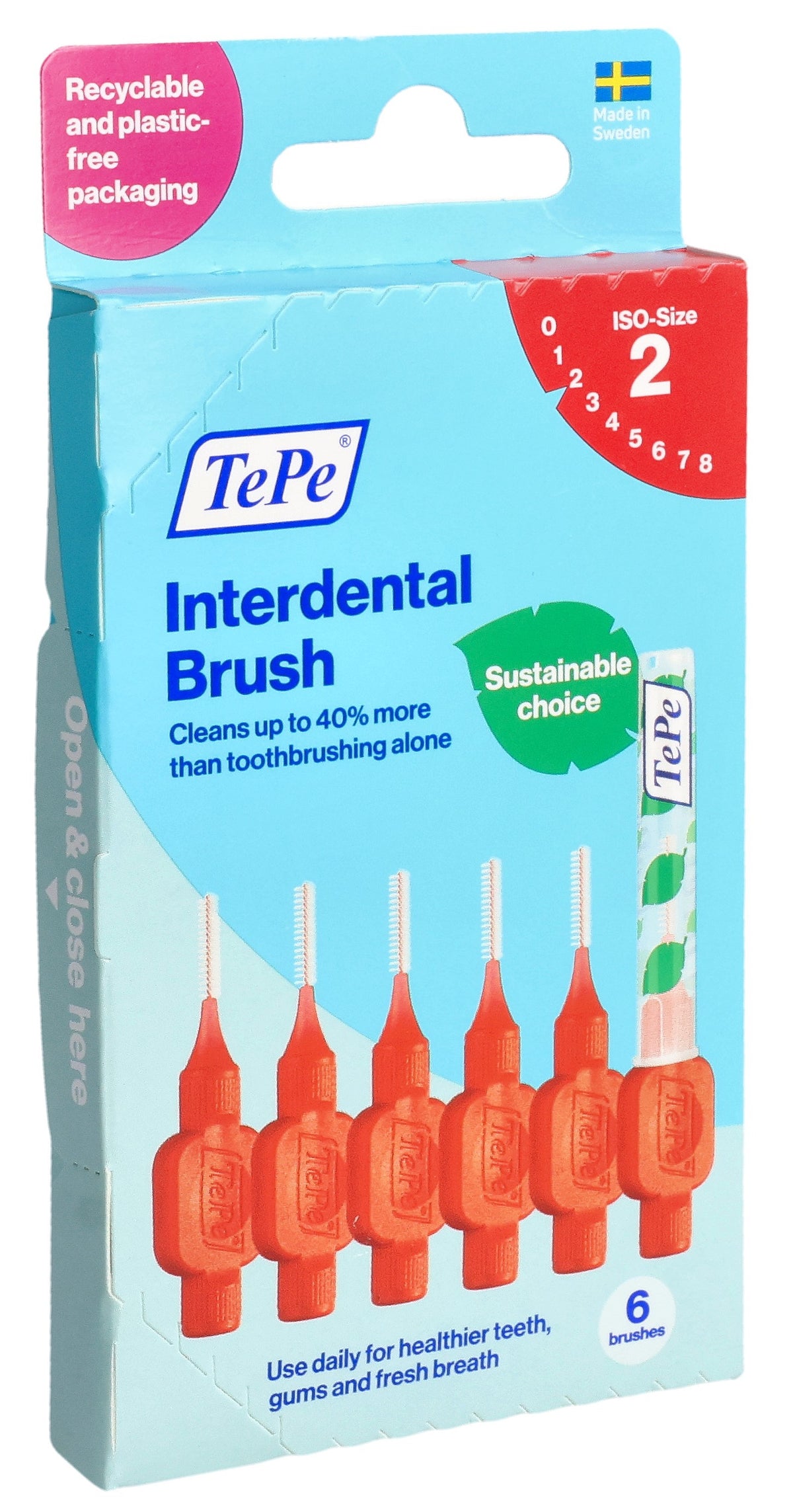 TePe Interdentalbürste 0.5mm rot (6 Stk)