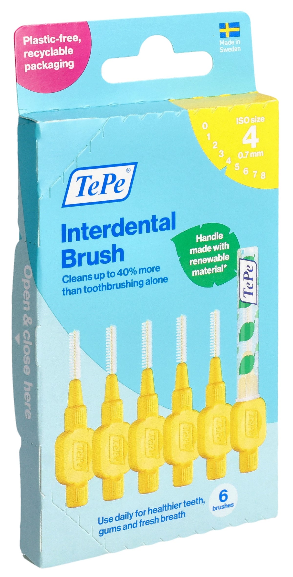 TePe Interdentalbürste 0.7mm gelb (6 Stk)