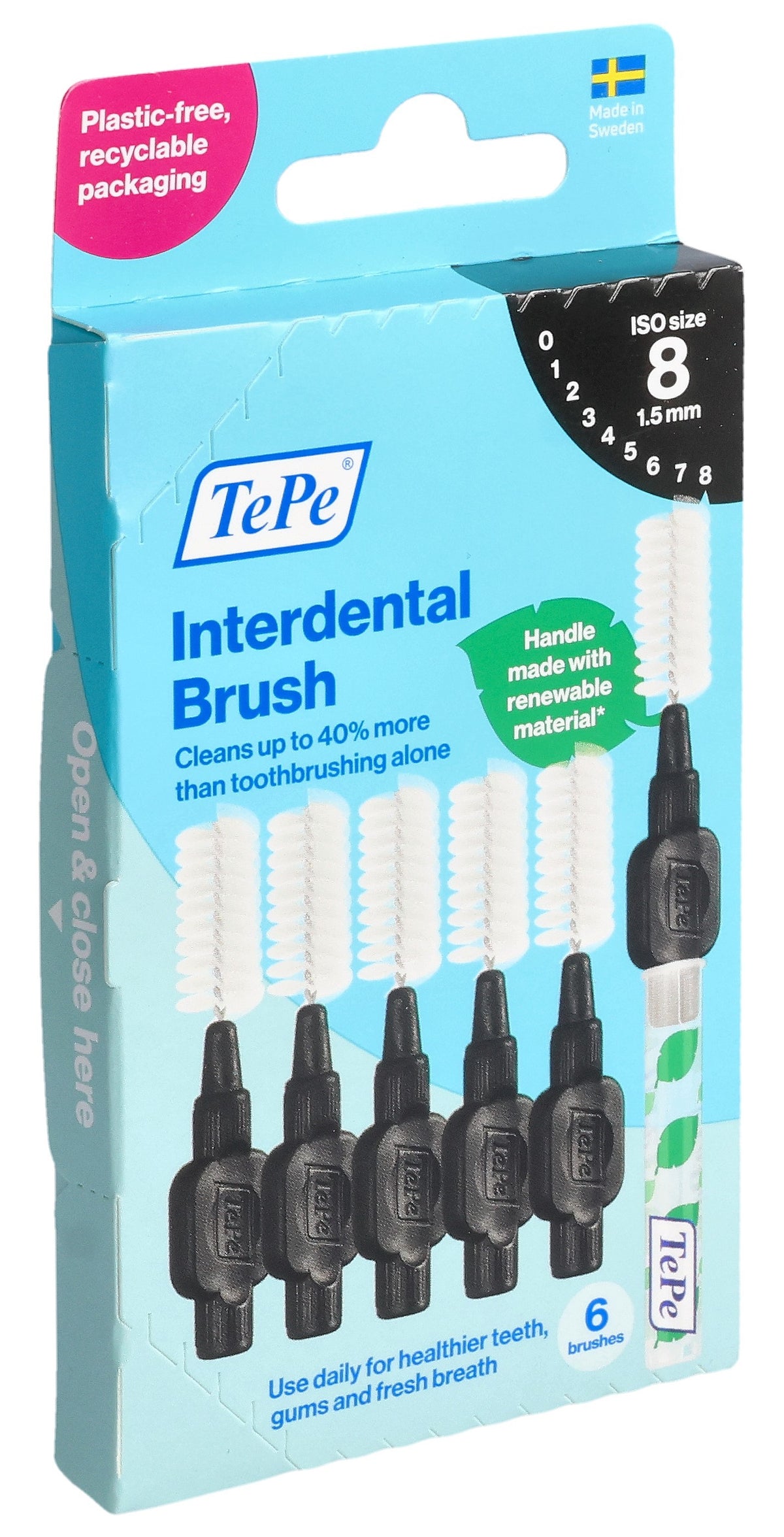 TePe Interdentalbürste 1.5mm schwarz (6 Stk)