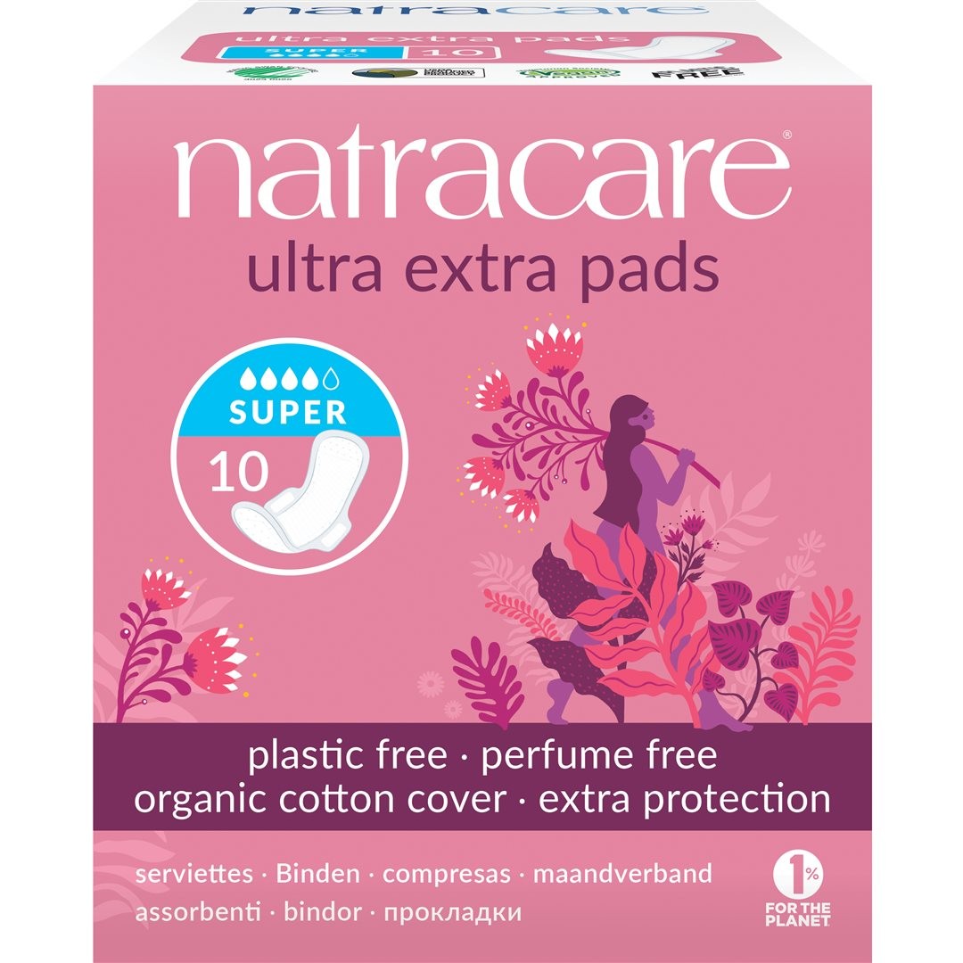 Natracare Damenbinden Flügel ultra extra super (10 Stk)