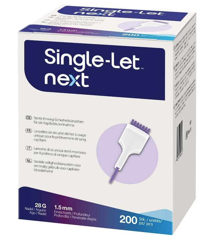 Single-Let Next Einmalstechhilfe (200 Stk)