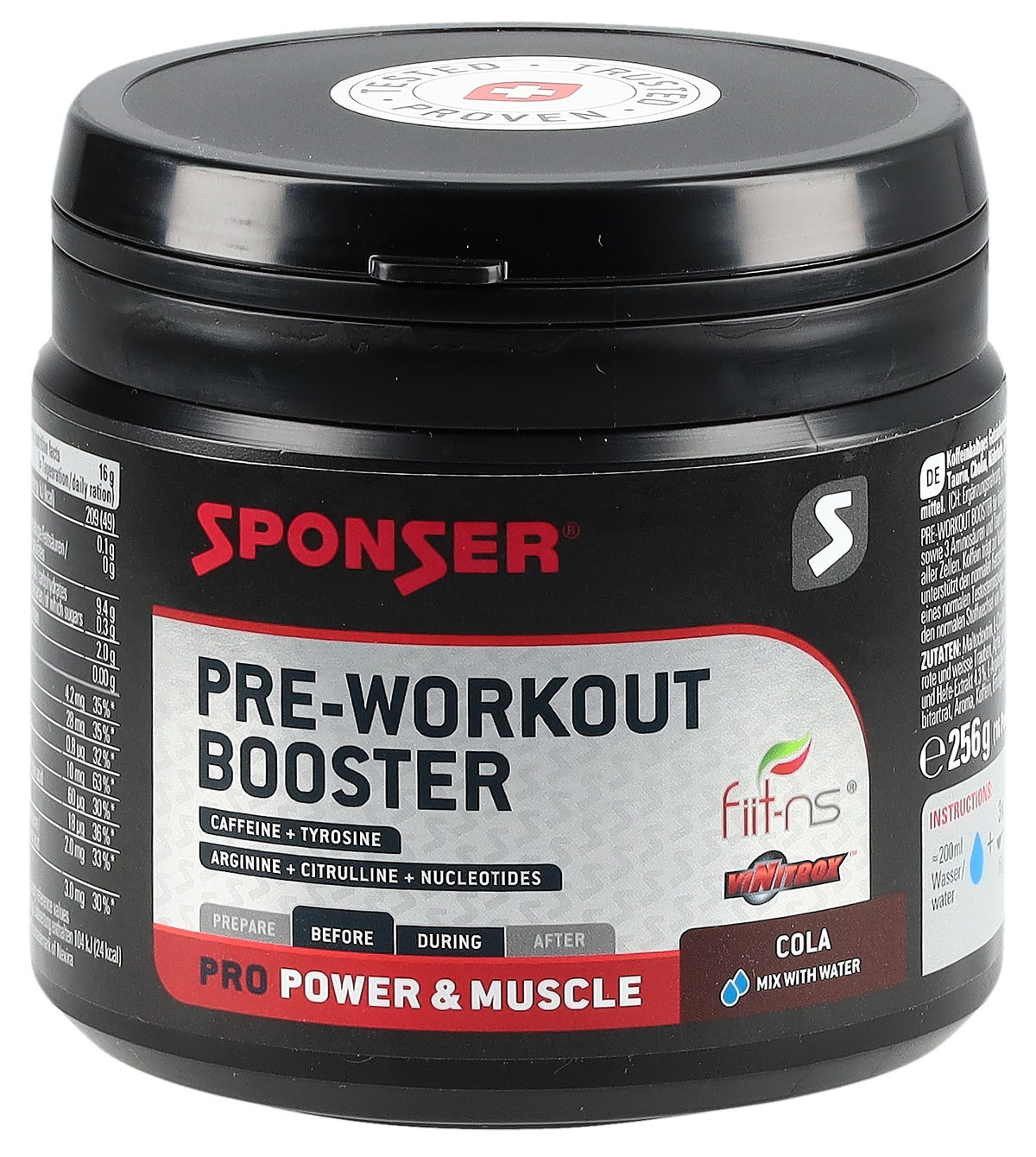 Sponser Pre-Workout Booster Cola (256g)