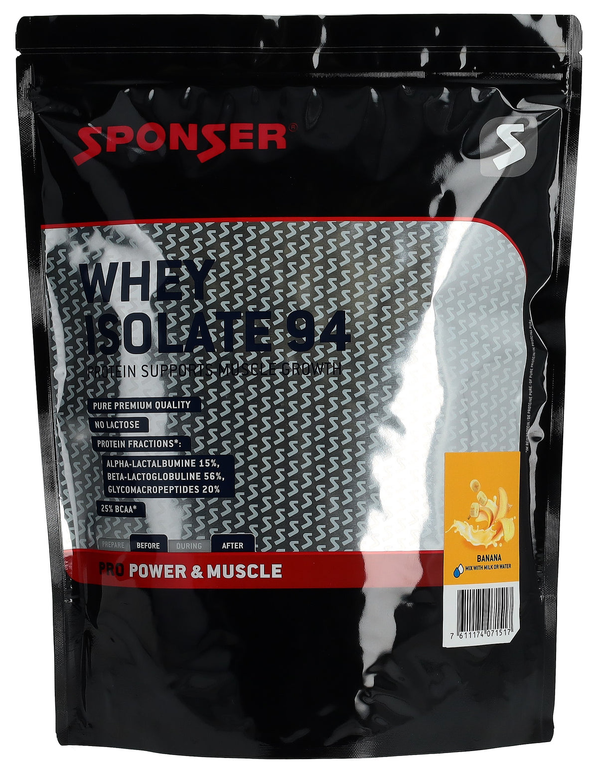 Sponser Whey Isolate 94 Banana (1.5 kg)