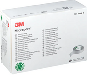 3M Micropore Rollenpflaster ohne Dispenser, 12mmx9.14m, weiss (24 Stk)