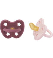 HEVEA Schnuller Orthodontic pink lavendel, 3-36 Monate (2 Stk)
