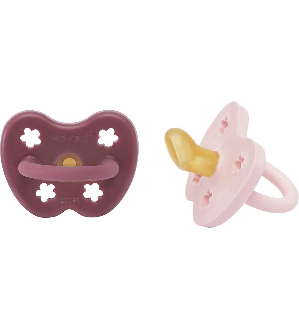 HEVEA Schnuller Orthodontic pink lavendel, 3-36 Monate (2 Stk)