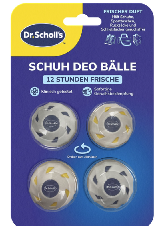 Scholl OdorX Sneaker Balls (4 Stk)