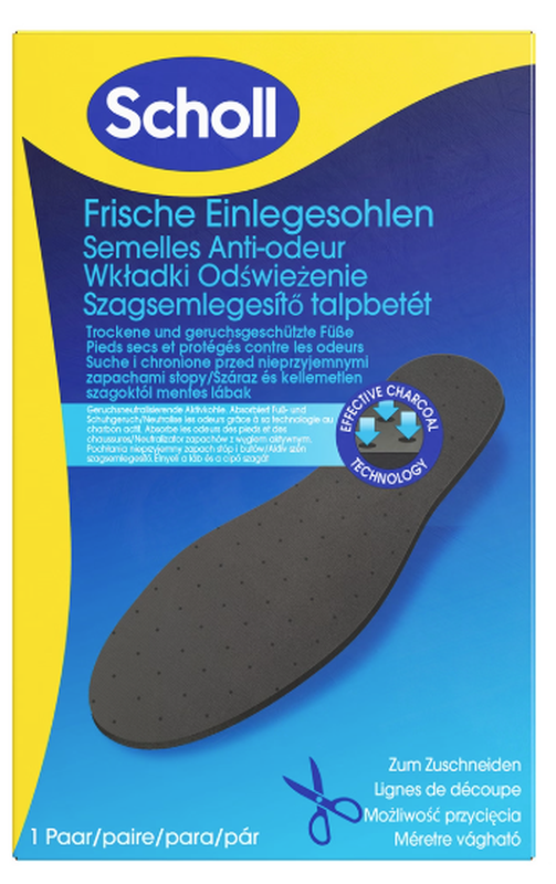 Scholl Odour Buster Einlegesohlen Frisch im praktischen Falt-Format (1 Paar)