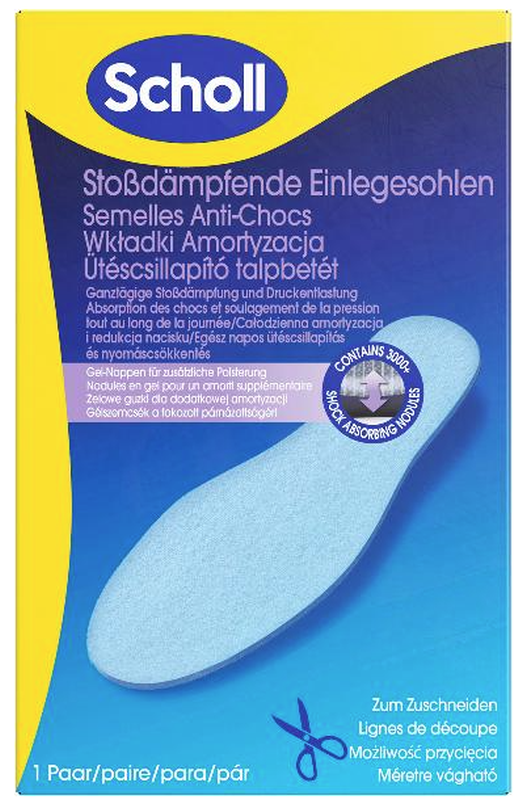 Scholl Shock Reducer Einlegesohlen stossdämpfend, im praktischen Falt-Format (1 Paar)